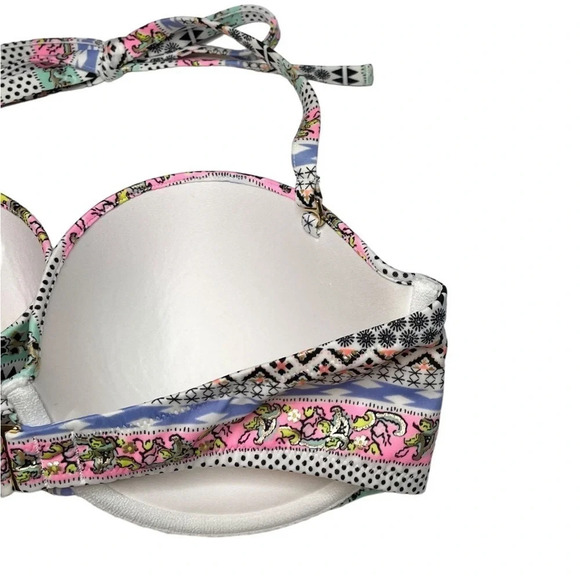 Victorias Secret | Halter Bikini Top Padded Removable Straps EUC - Picture 5 of 9